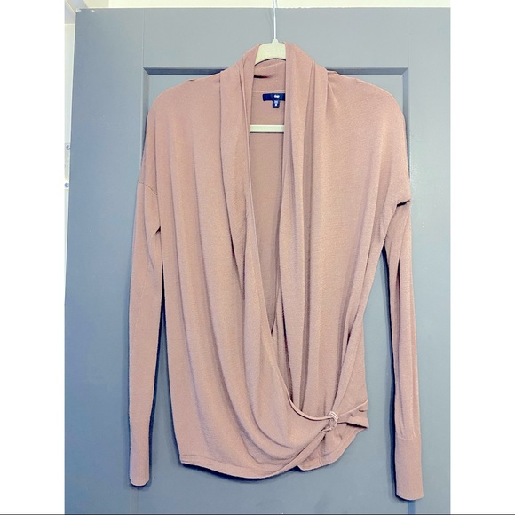 Barely Worn/Good Condition - GAP Women’s Long Sleeve XS Soft Blouse- Taupe/Brown - Picture 1 of 5